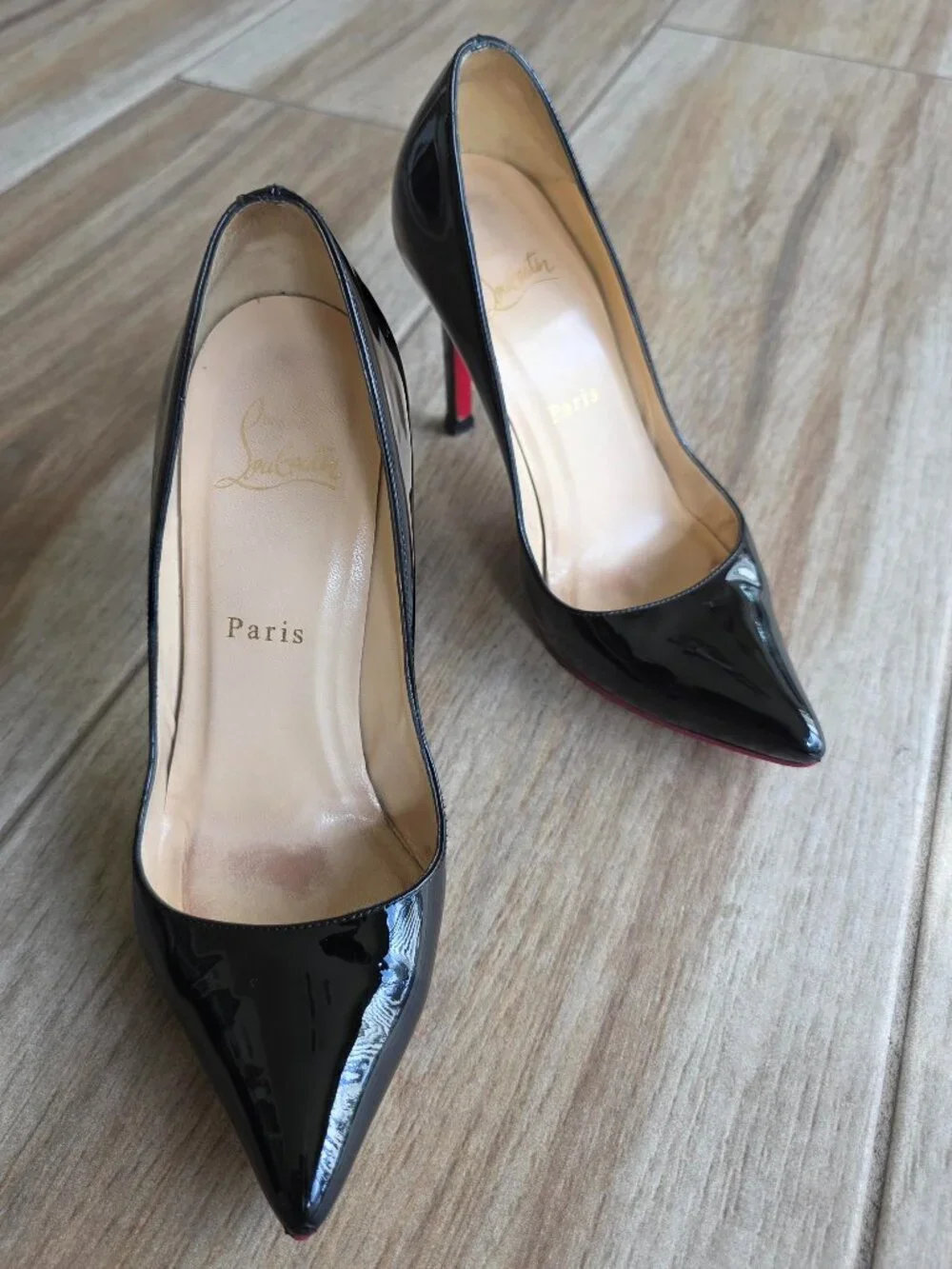 Christian Louboutin So-Kate 120  Black Patent Leather Pumps Eur. 36